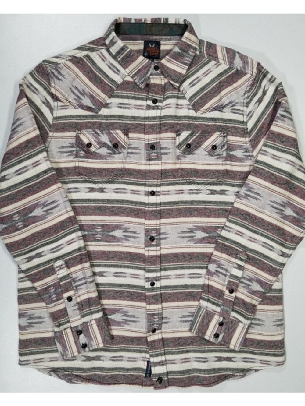 Moonshine Spirit by Brad Paisley Long Sleeve Snap Up Sawtooth Western Shirt Lg